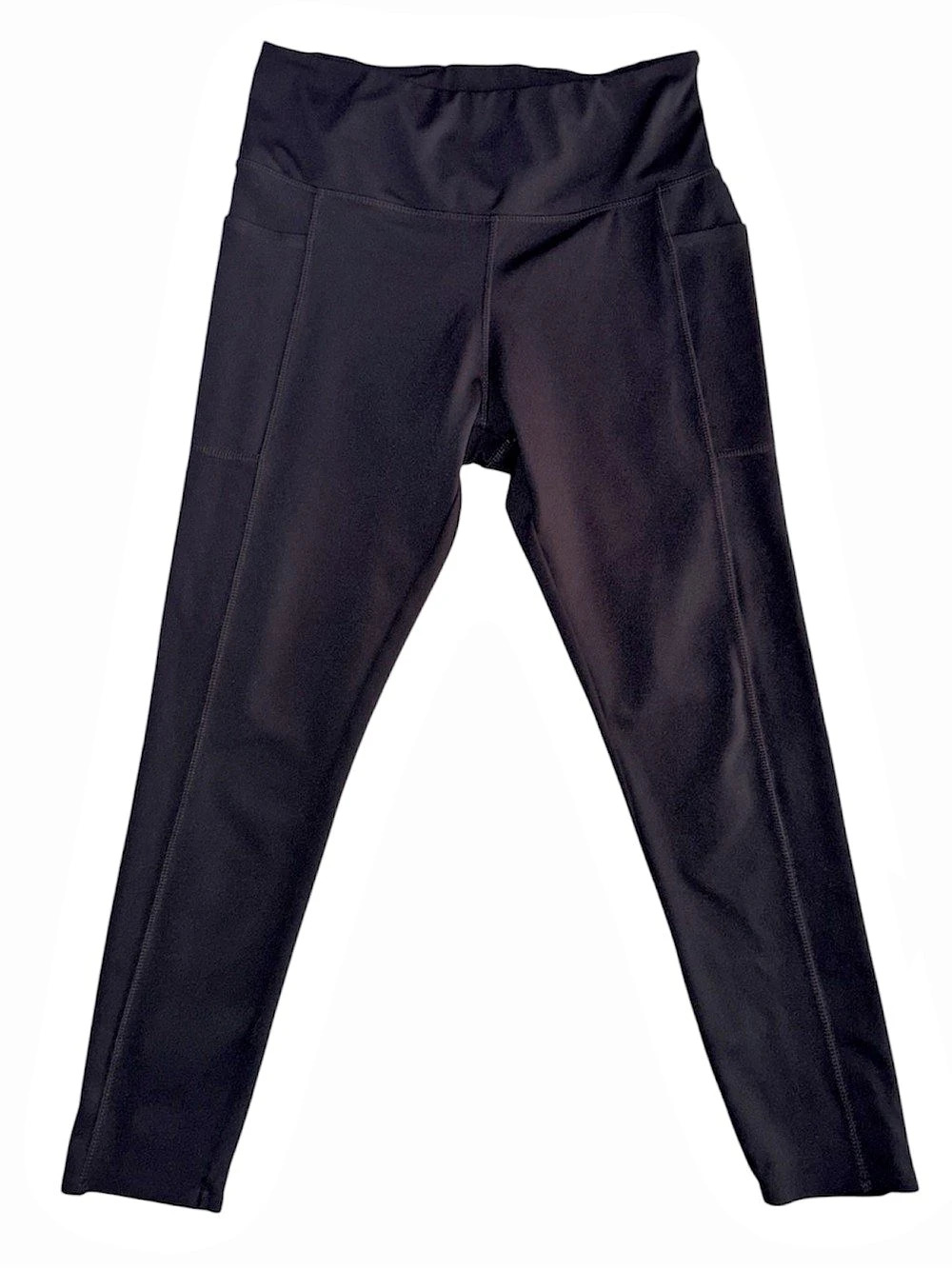 Danskin High Rise Contour Bonded Ankle Legging Black Athletic Leggings Size L